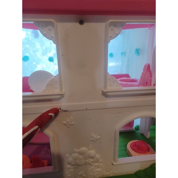 Fisher Price Little People Happy Sounds Home Pink Doll House - Picture 4 of 16